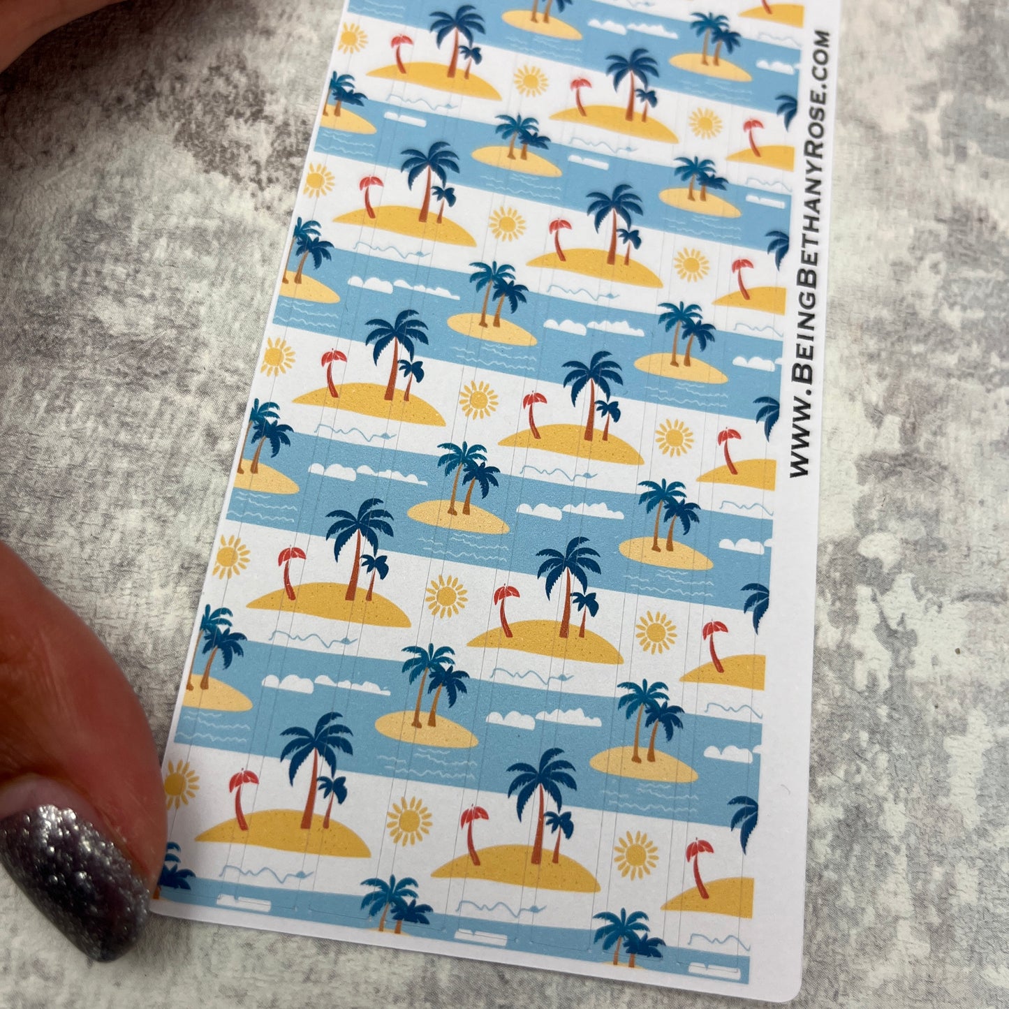 Brittany Beach - thin washi style strip stickers (BBRSTRIPS-0025)