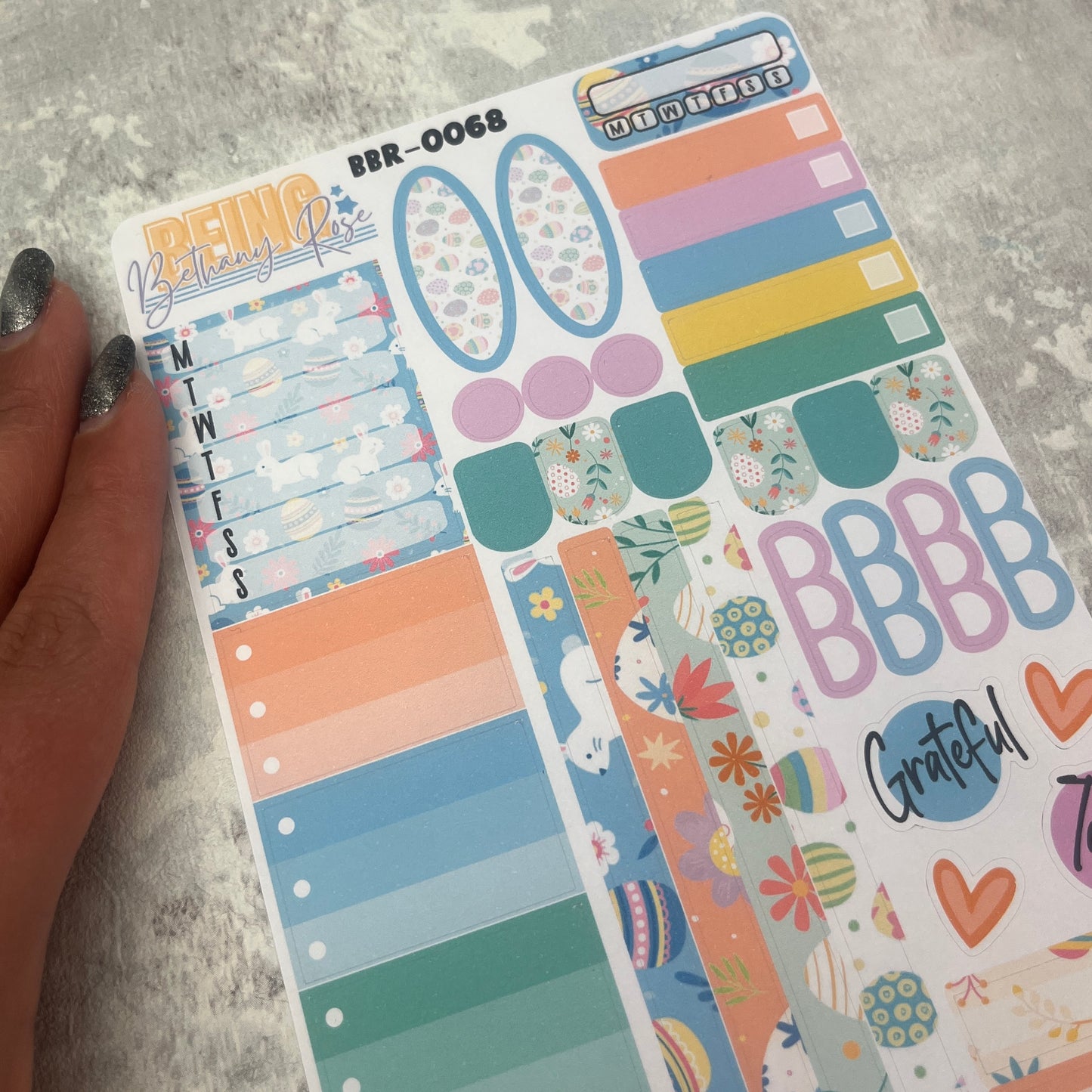 Yara Easter functional planner stickers (BBR-0068)
