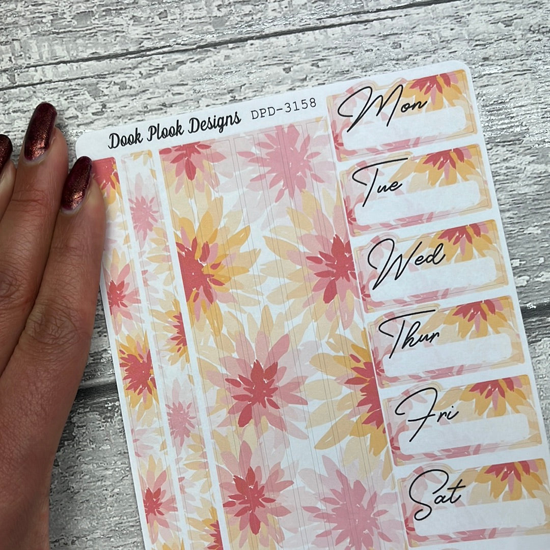 One sheet week planner stickers - Chelsea (DPD3158)