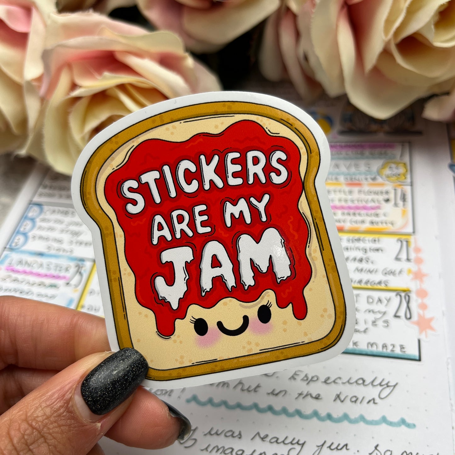 (154) Stickers are my jam - vinyl sticker