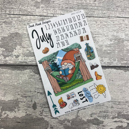 July Month- Hammock -Great Outdoors - journalling planner stickers (DPD3218)