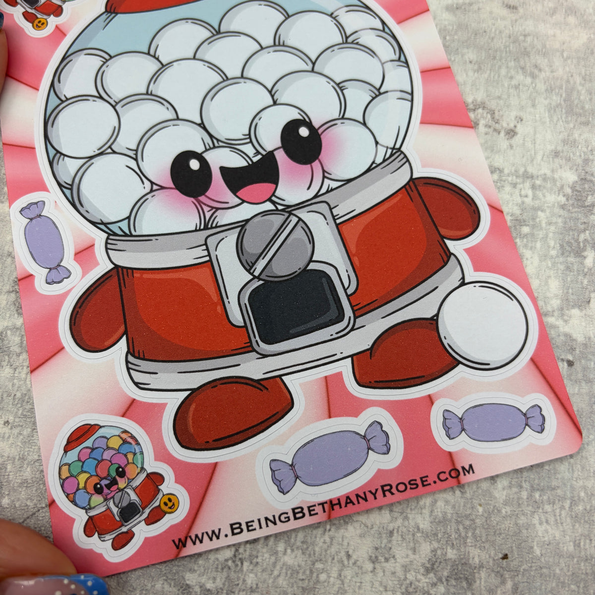Happy Mail Club Sheet - Gumball Machine - (PSS- 0017)