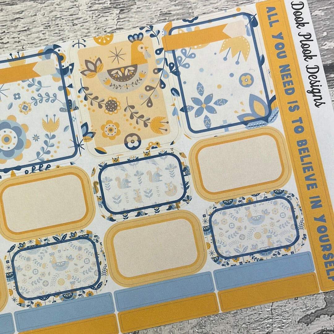 Helena - boxes planner journal stickers (DPD3037)