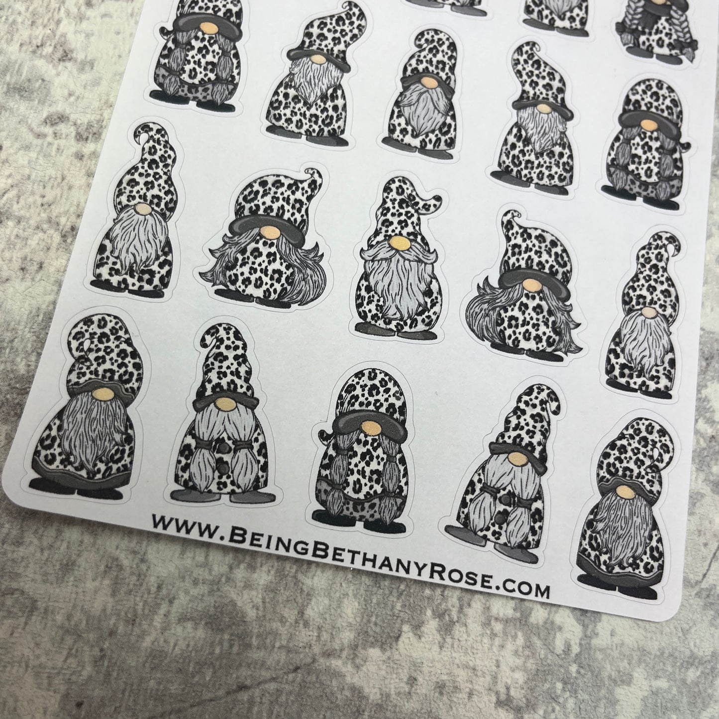 Wendy Mono Leopard Print Gonk Character Stickers Mixed (DPD-3421)