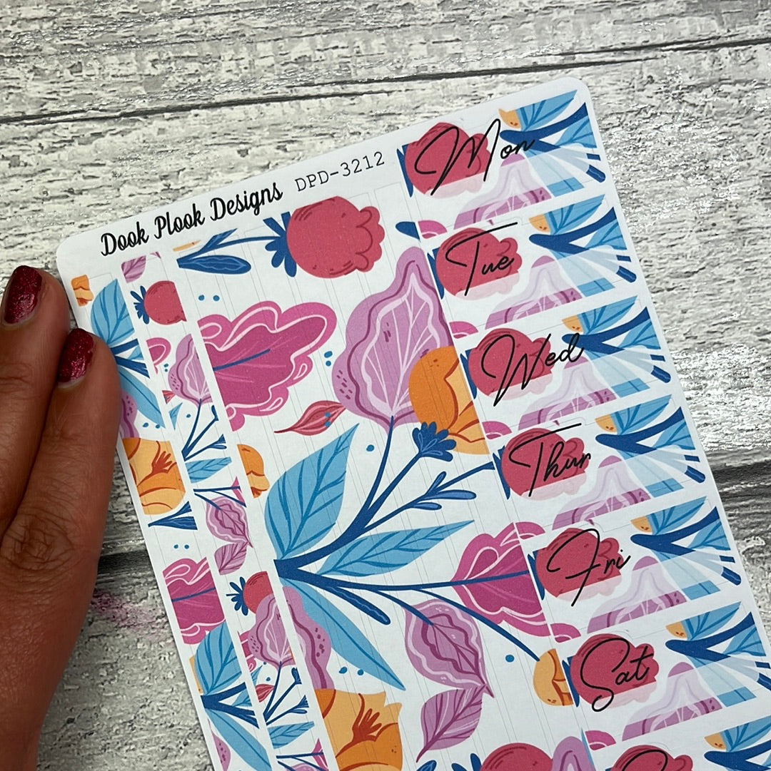 One sheet week planner stickers - Vivienne (DPD3212)