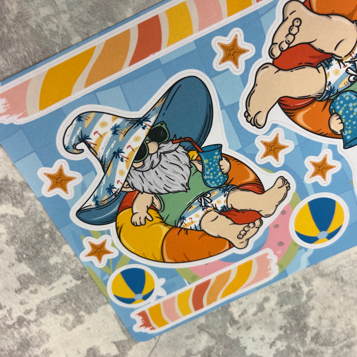 Brittany Beach - Pool Ring Gonk Stickers (TGS0403)
