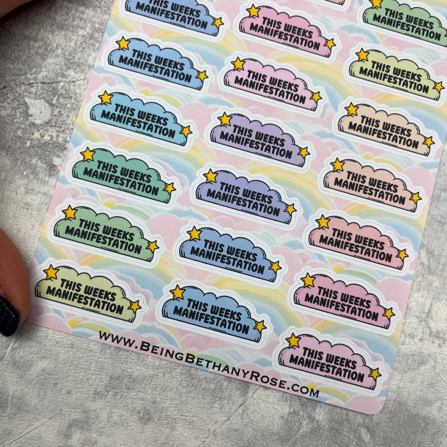 Weekly Manifestation Cloud (BBR-0005)