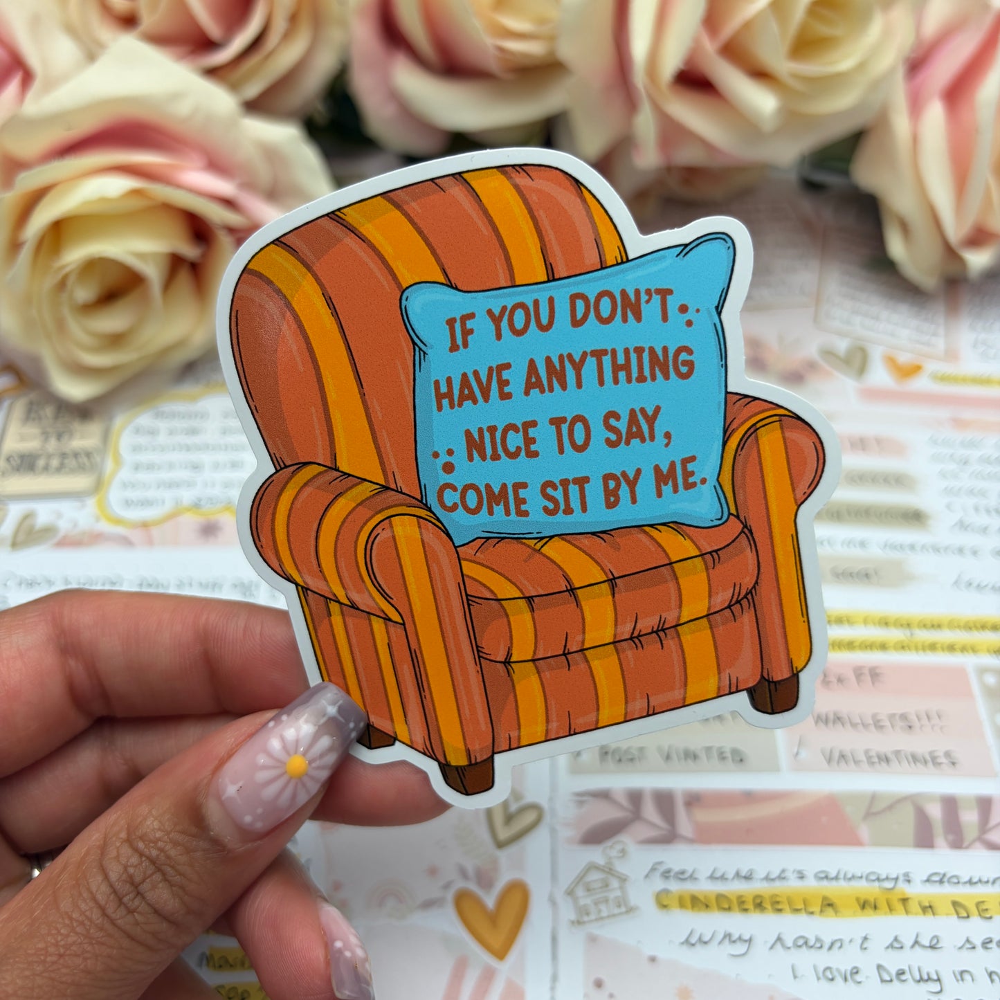 (168) If you don’t have anything nice to say - vinyl sticker