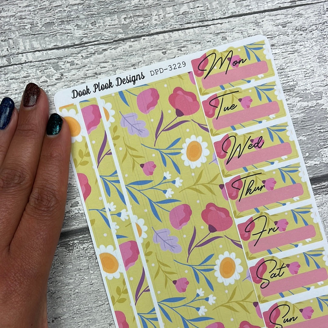 One sheet week planner stickers - Cheryl (DPD3229)