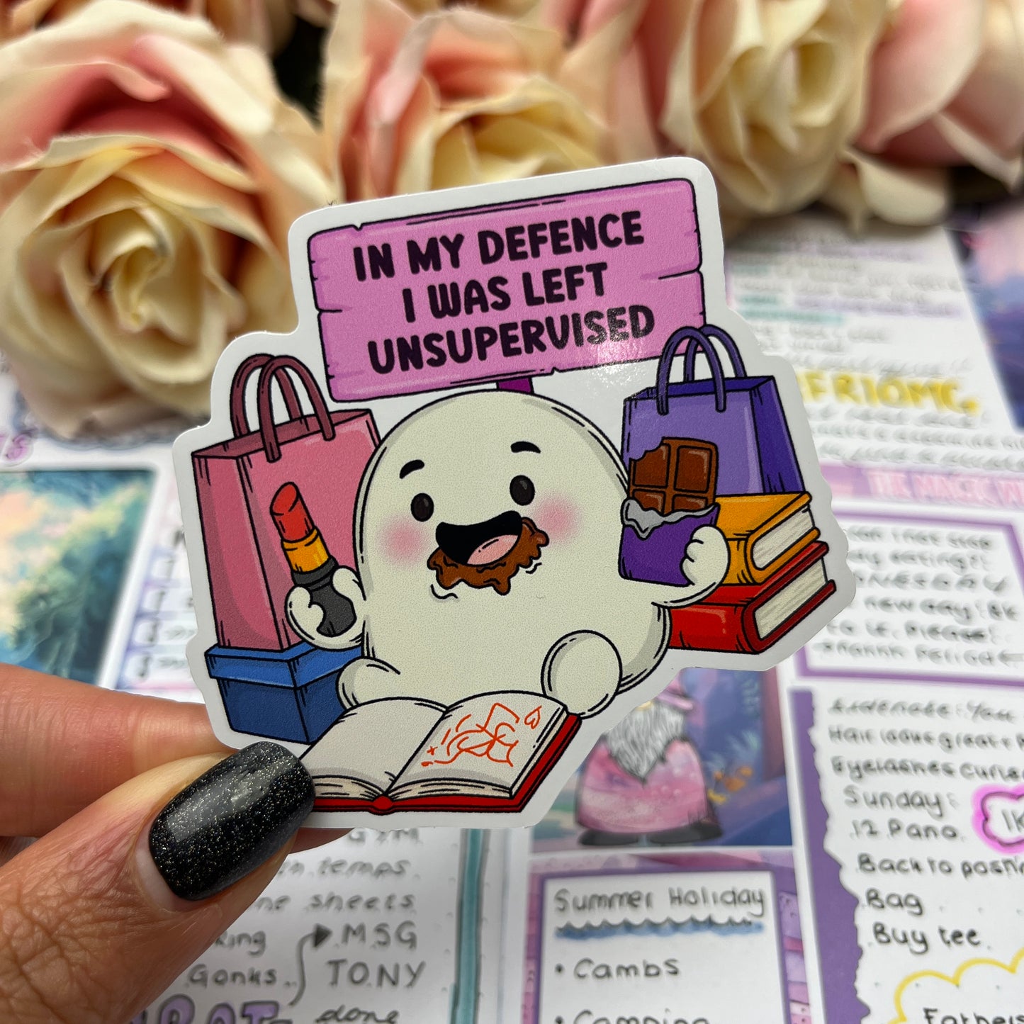 (153) Left Unsupervised - vinyl sticker