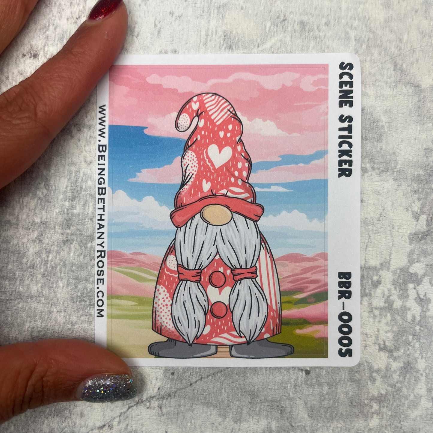 Joy Valentines scene sticker (BBRSCENE-0005)