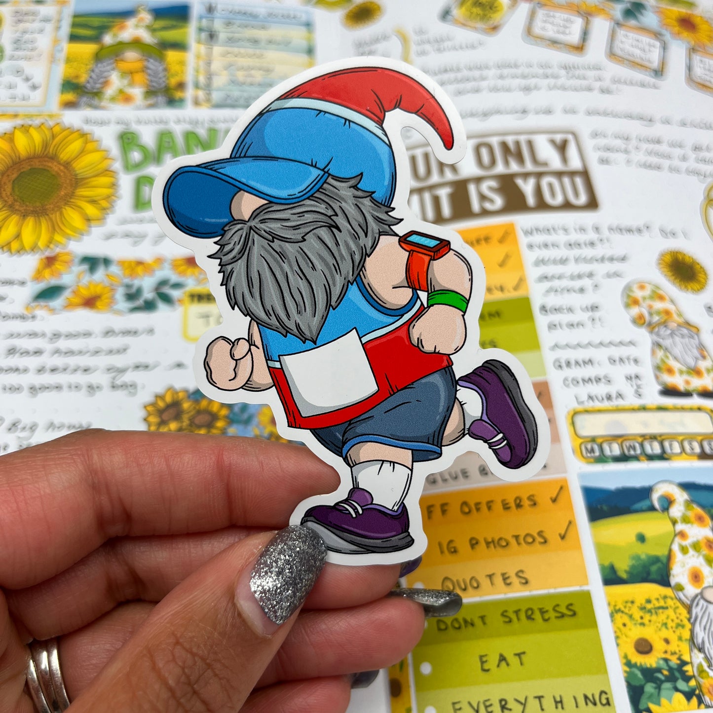 (102) Runner / Running Gonk - vinyl sticker