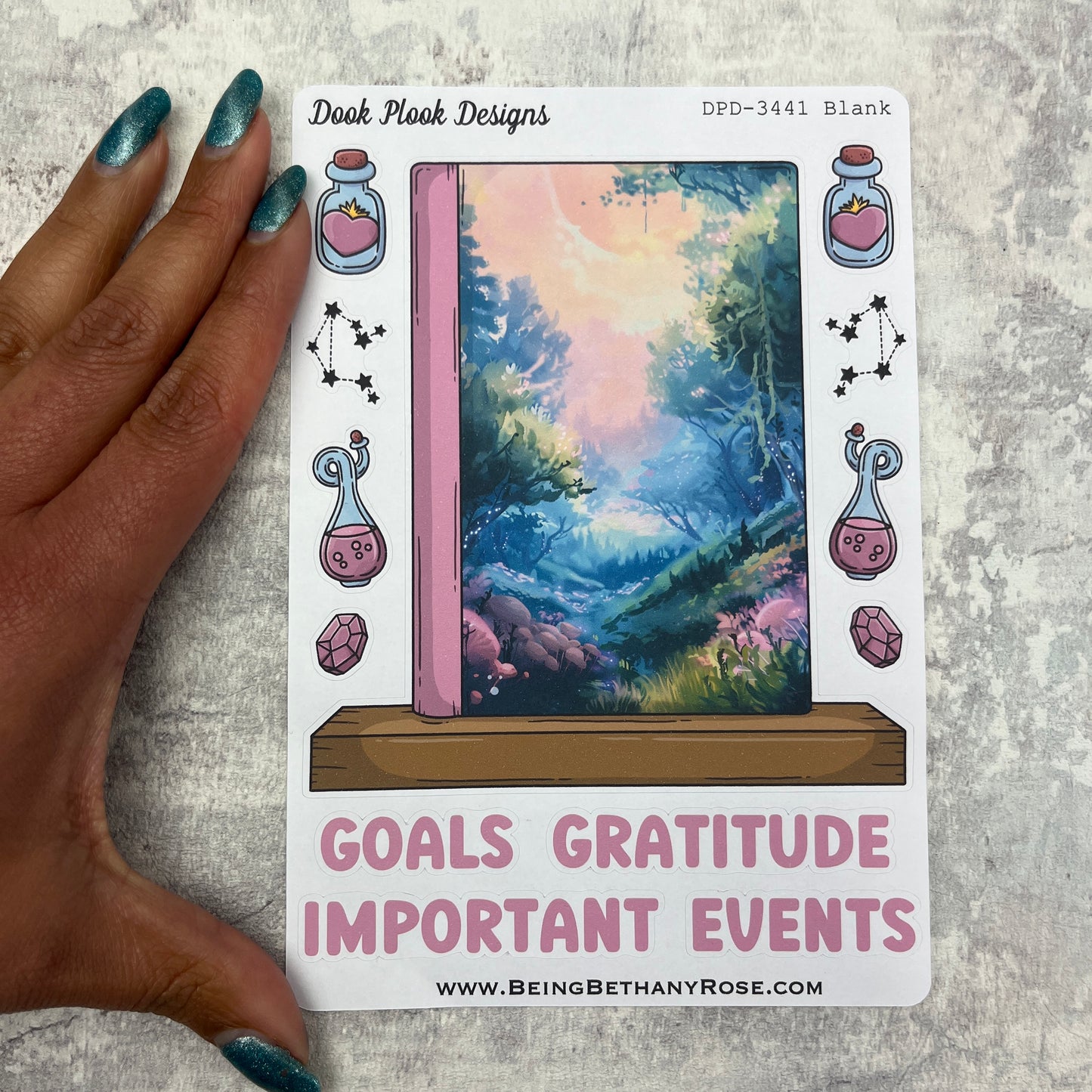 Large Bookshelf - June Cover page ' Shay Fairy Magic' Sticker (DPD3441)