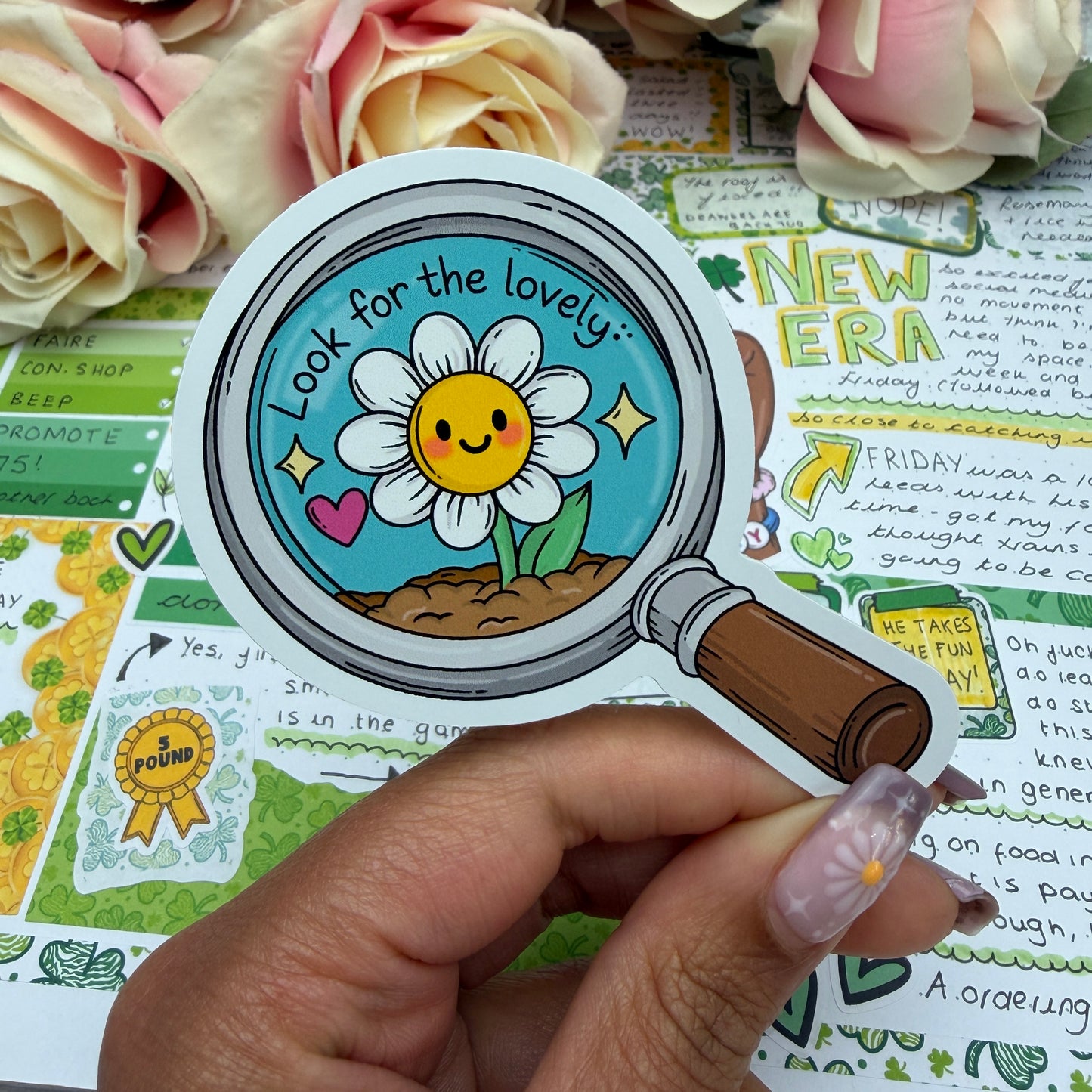 (167) Look for the lovely- vinyl sticker