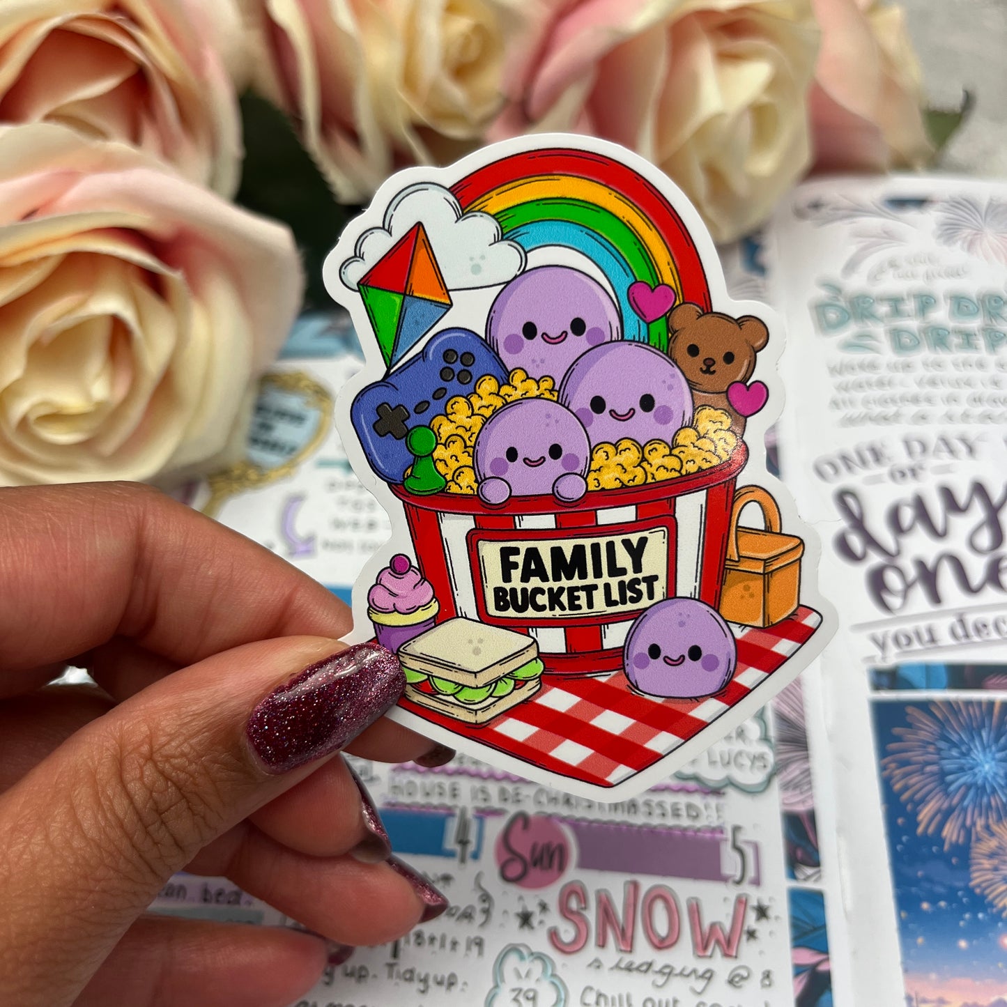 (0139) The Family Bucket List - vinyl sticker