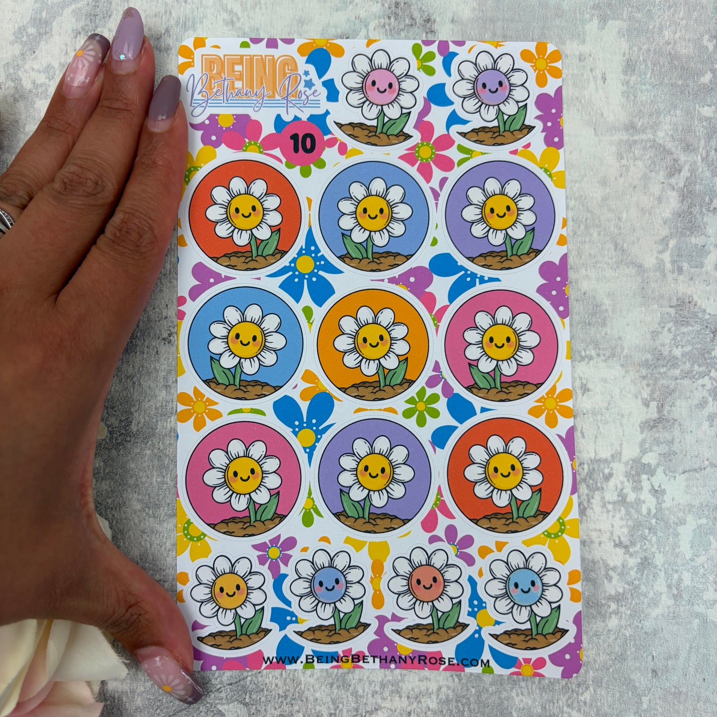 Patreon Sheet - Happy Flowers - 0010