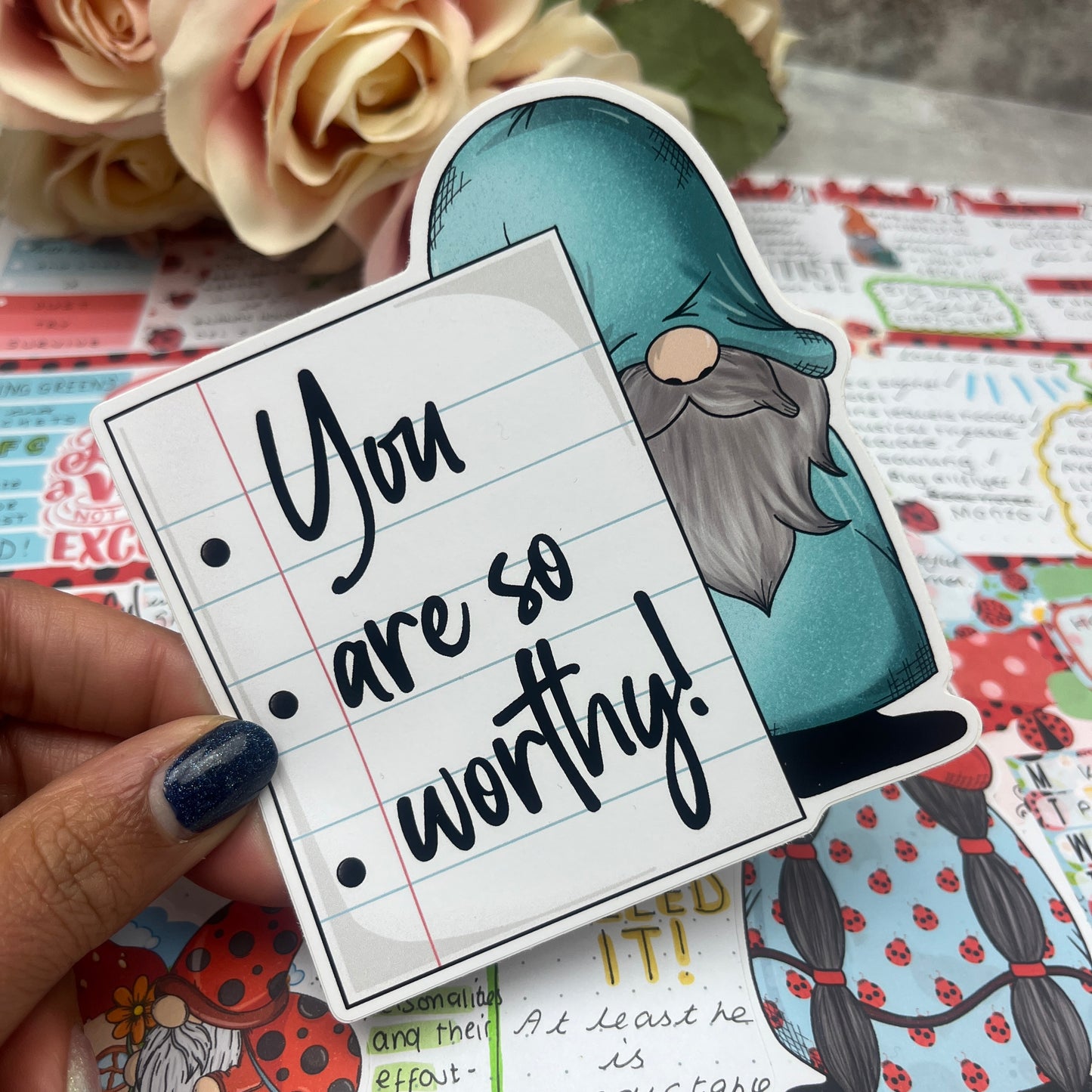 (096) You are so worthy... Vinyl sticker