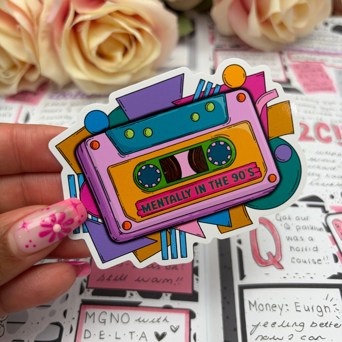 (170) Mentally in the 90's - vinyl sticker