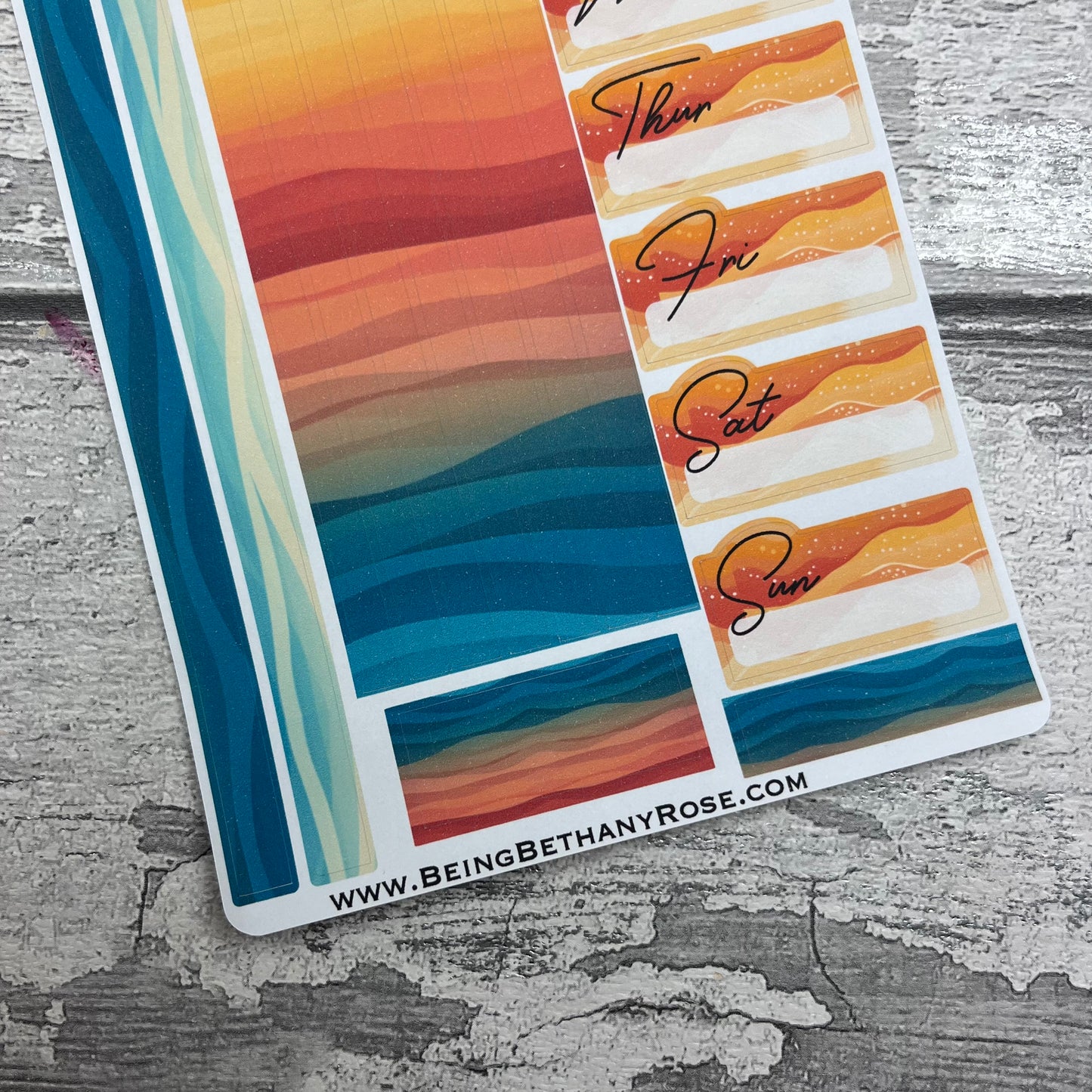 One sheet week planner stickers - Lana (DPD32245)