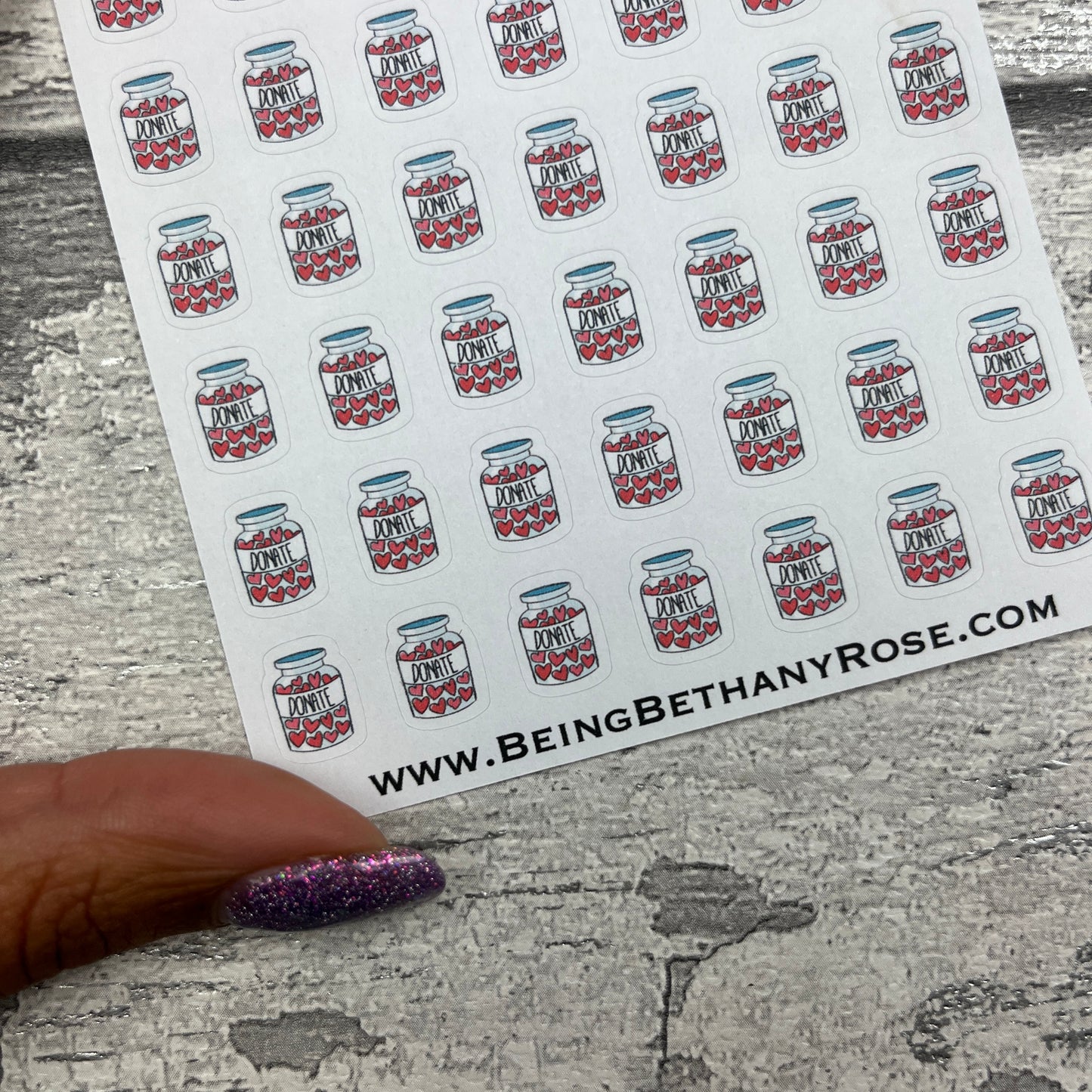 Donate / Donation Stickers (Dinkies) (DPD-D078)