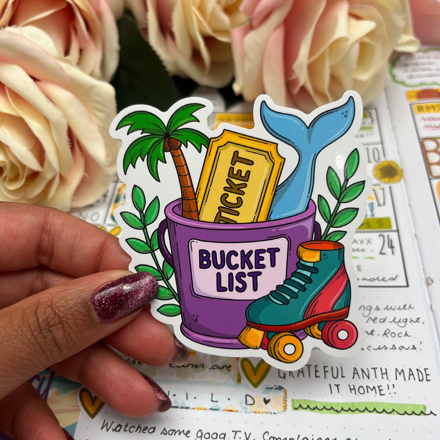 (0138) The original Bucket List - vinyl sticker