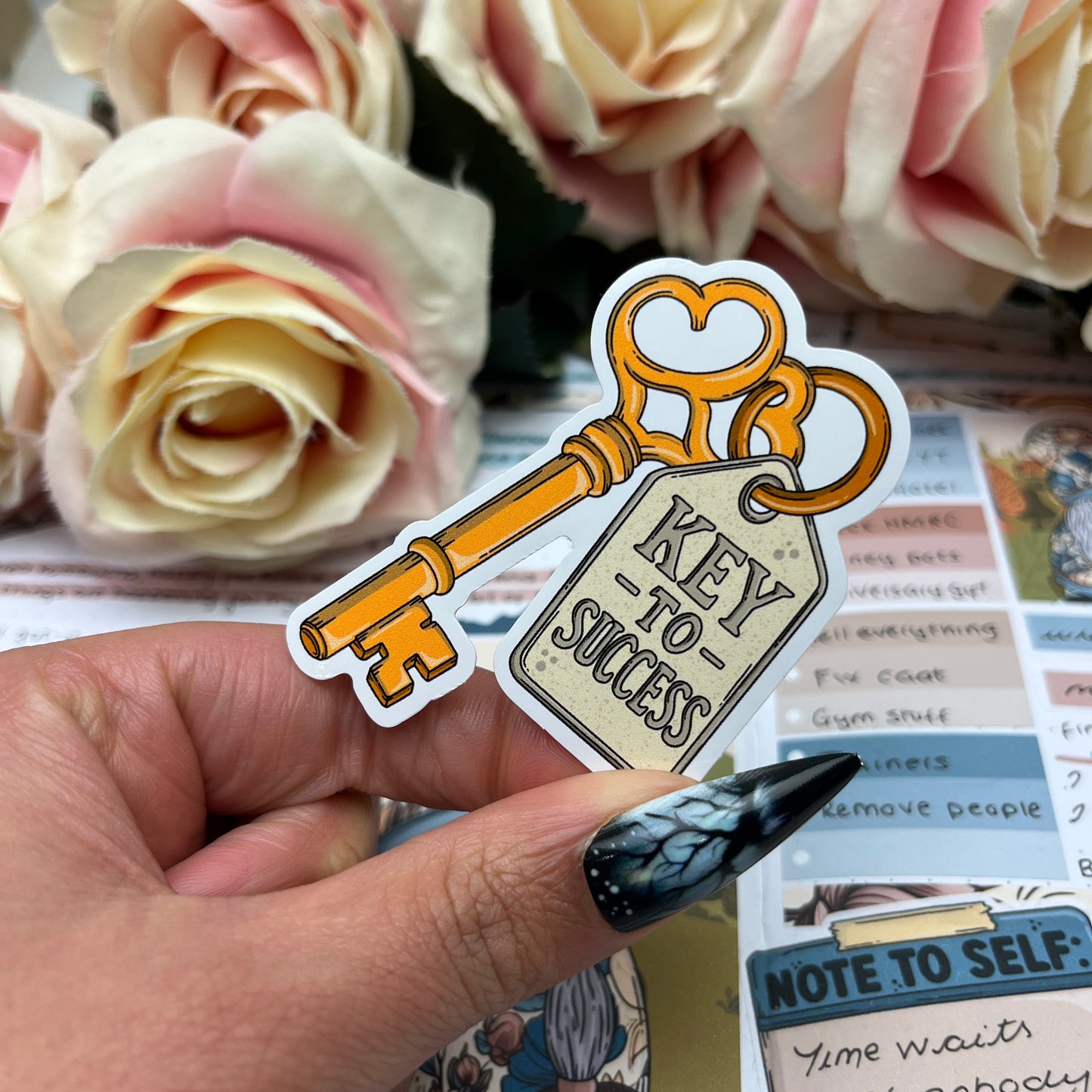 (158) Key to success - vinyl sticker