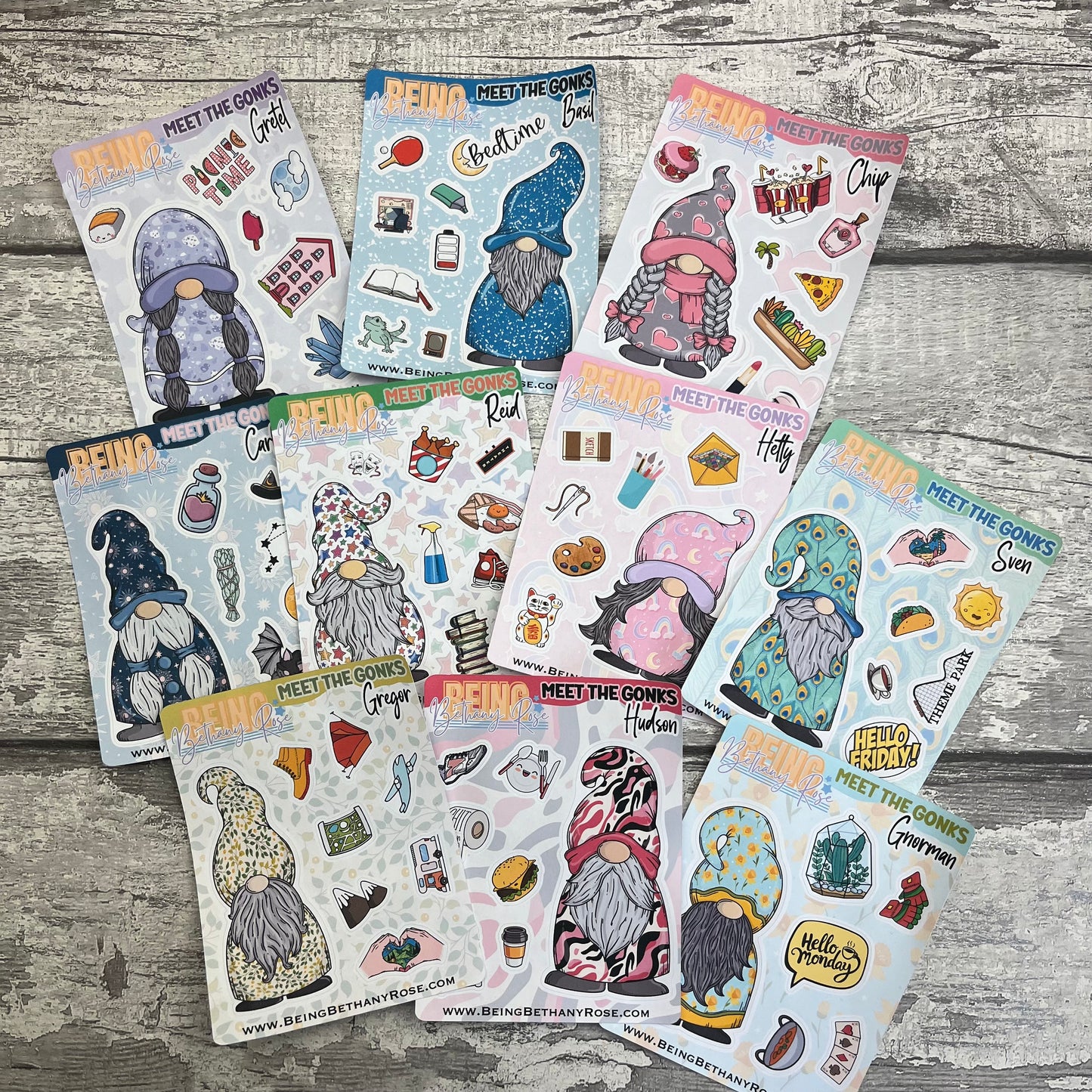 Meet The Gonks - Gretel Stickers