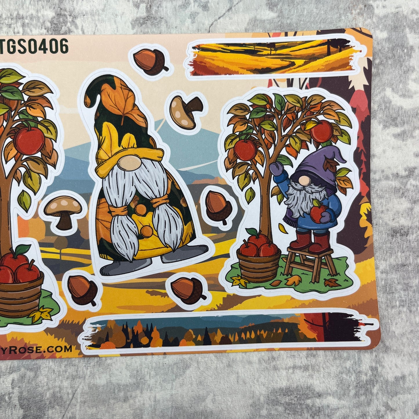 Stevie Autumn - Apple Picking Gonk Stickers (TGS0406)