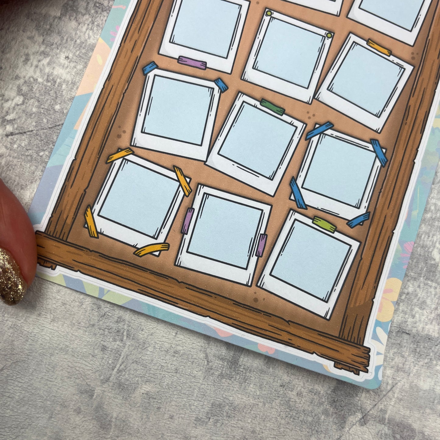 ADVENT OVERSTOCK - wooden Notice board sticker