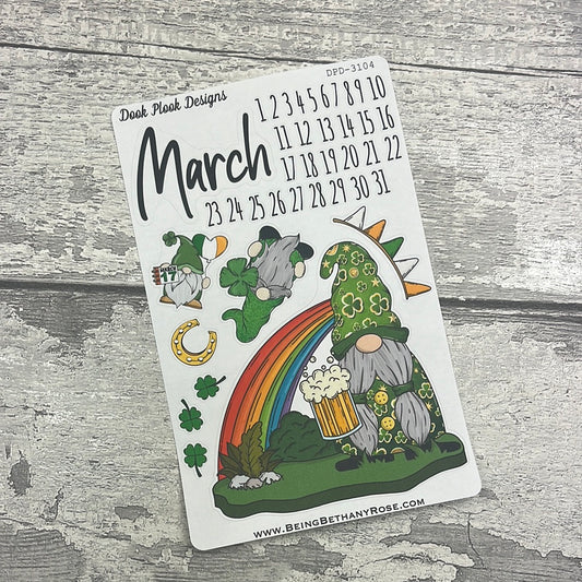 March - Cara - St Patricks Day - journalling planner stickers (DPD3104)