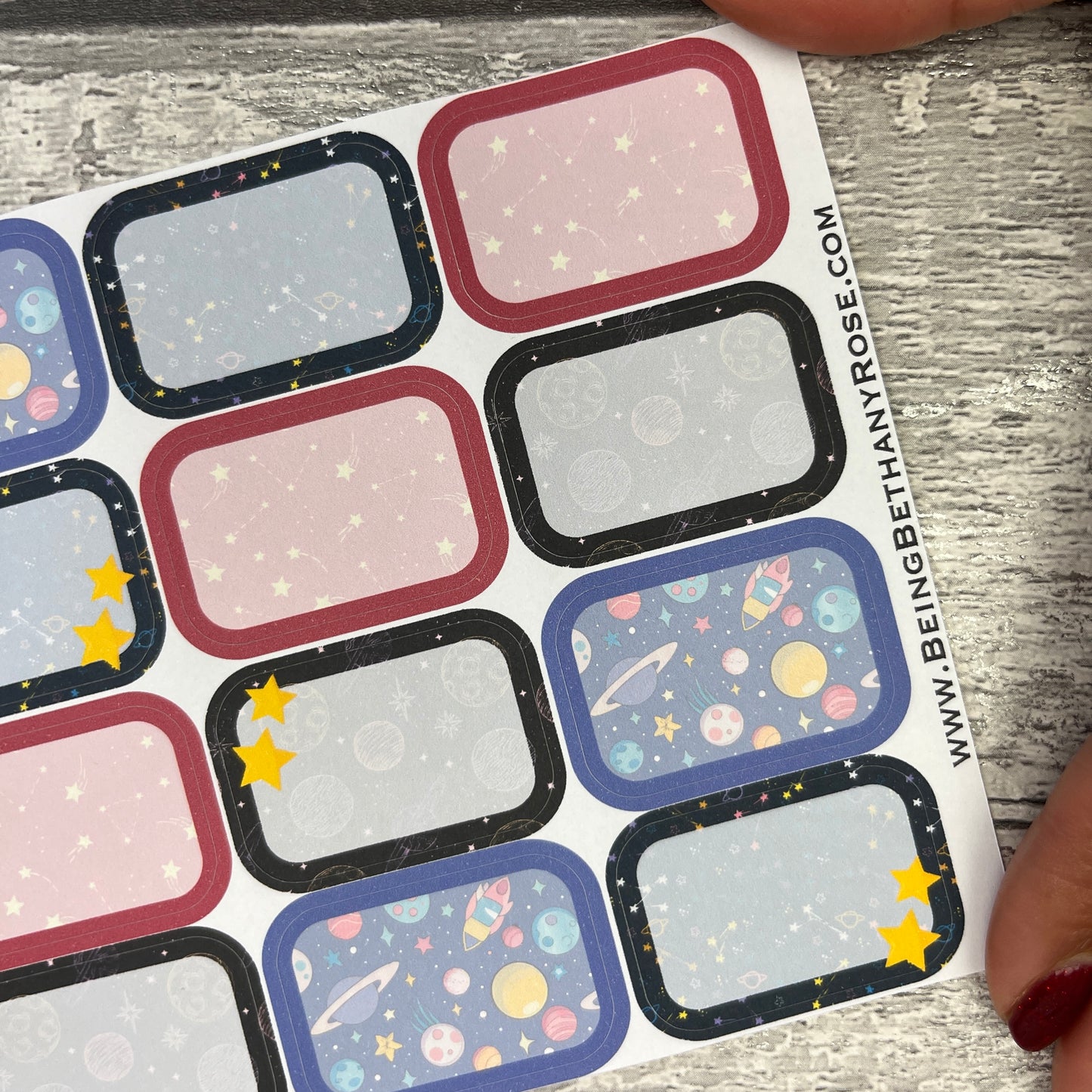 Out of this world - Kallie half box planner stickers (DPD-3381)