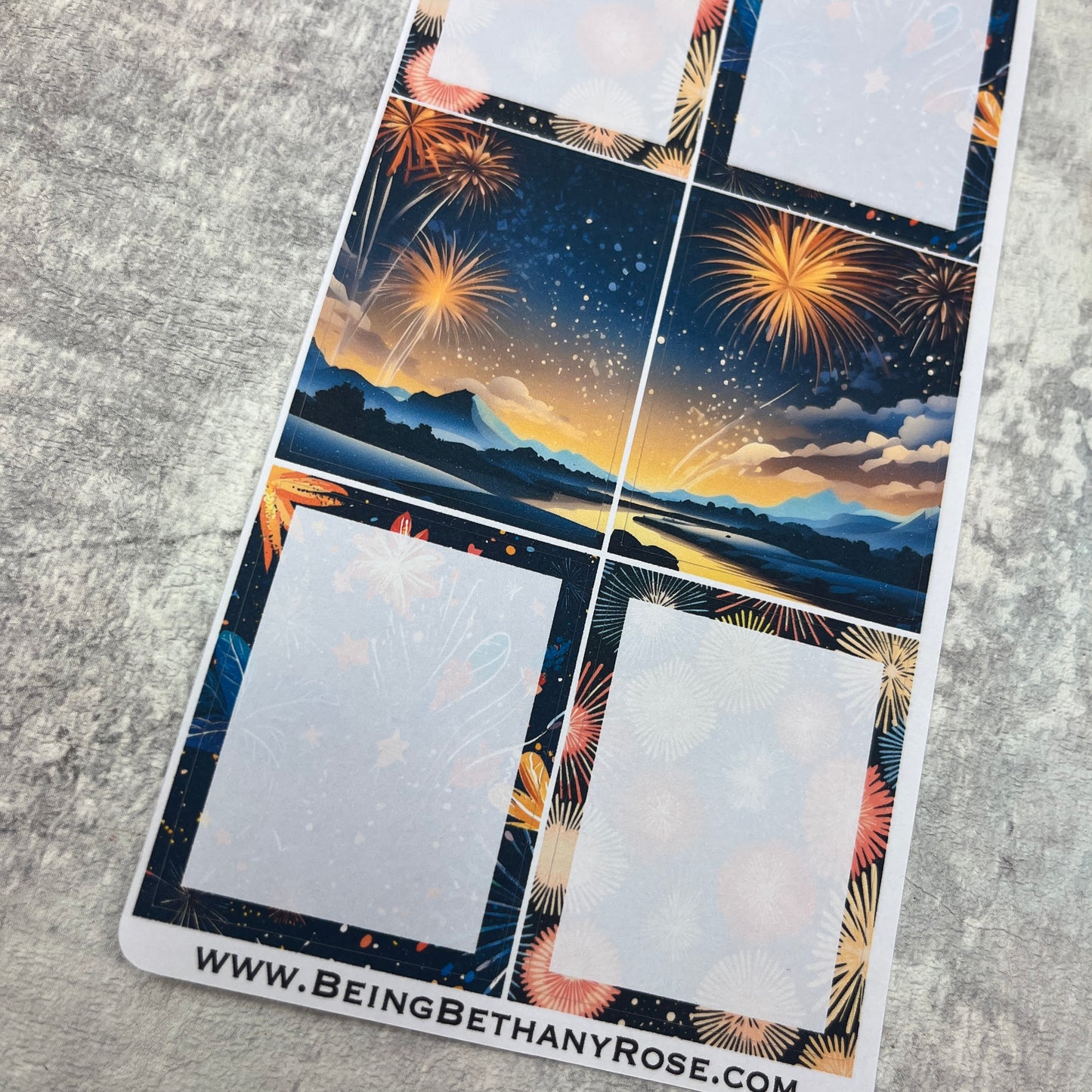 Bonfire Night fireworks box stickers - add ons (BBRBOXES-0028)