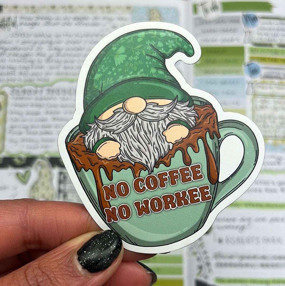 Magnet - No Coffee, No workee