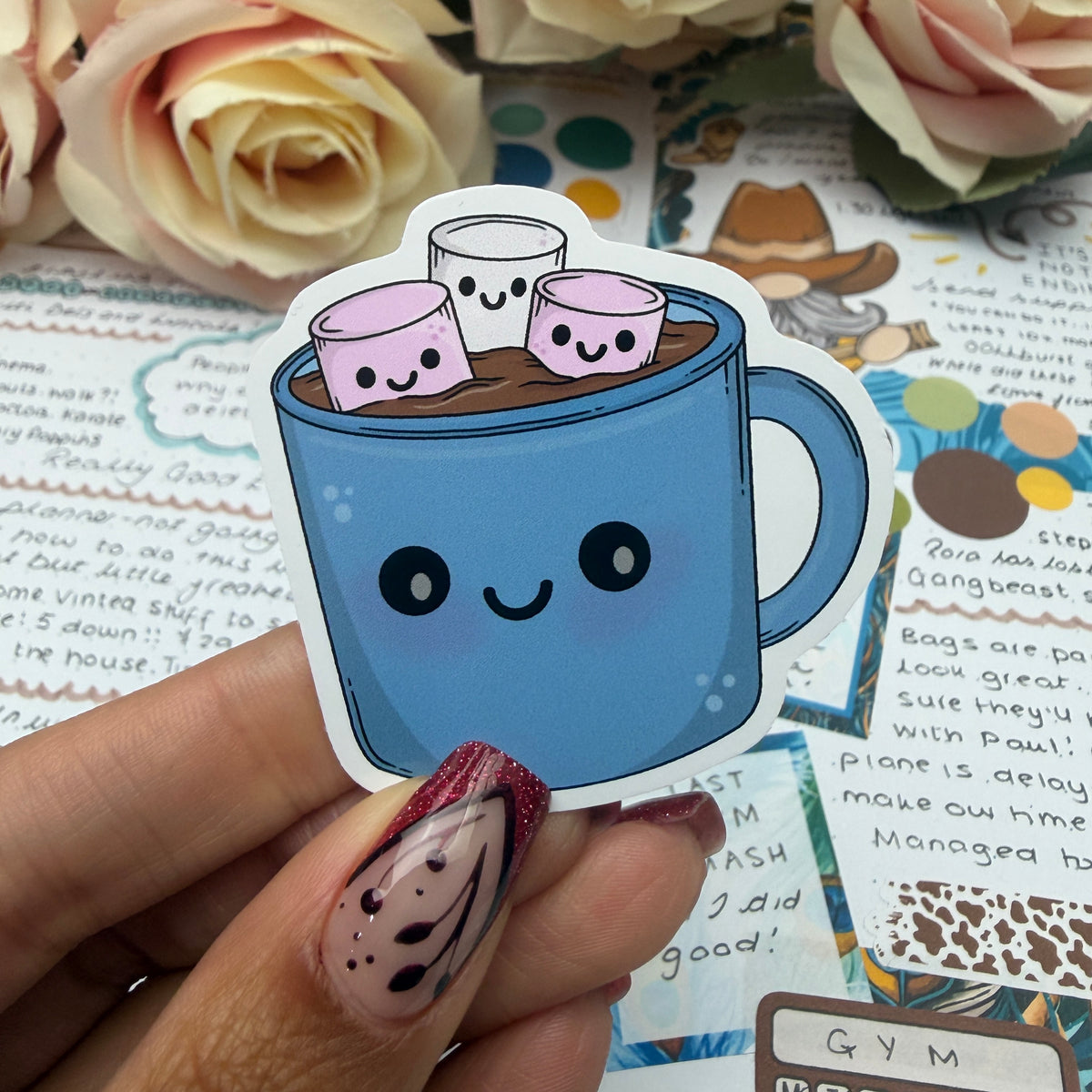 Hot Chocolate character - vinyl sticker (LLU046-47)