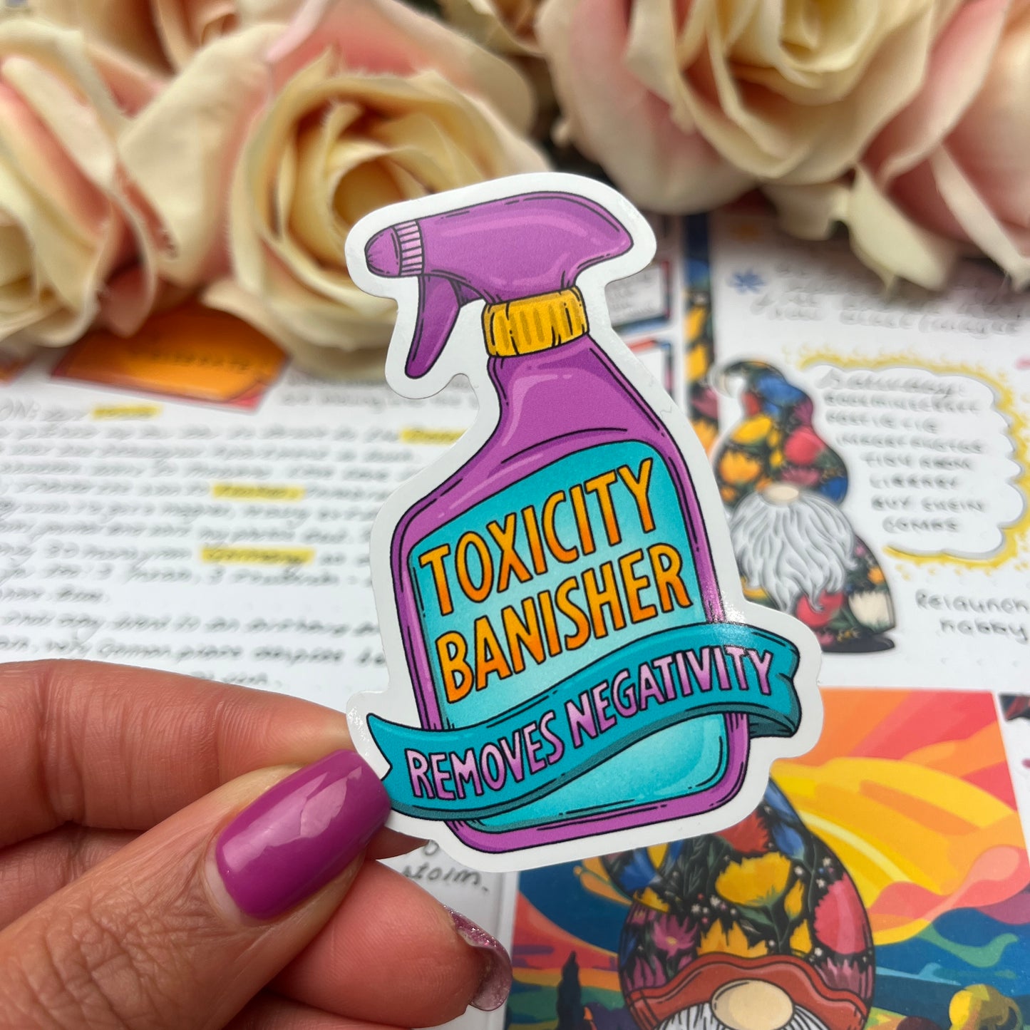 (160) Toxicity Banisher Spray - vinyl sticker