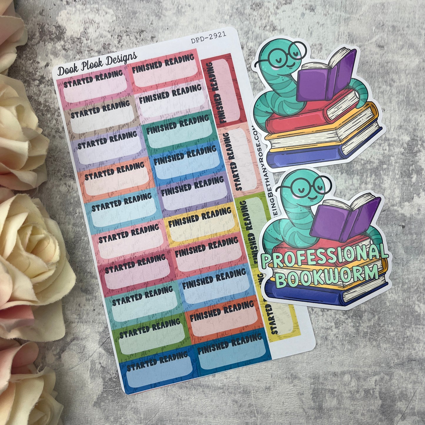 Book / Reading sticker bundle (dpd2921)