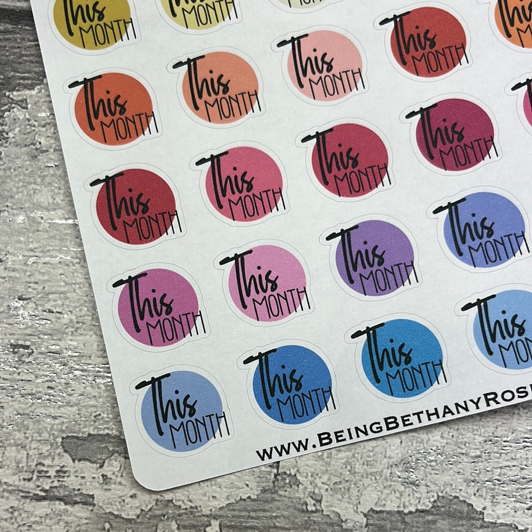 Rainbow Words - This Month (WOR0023)