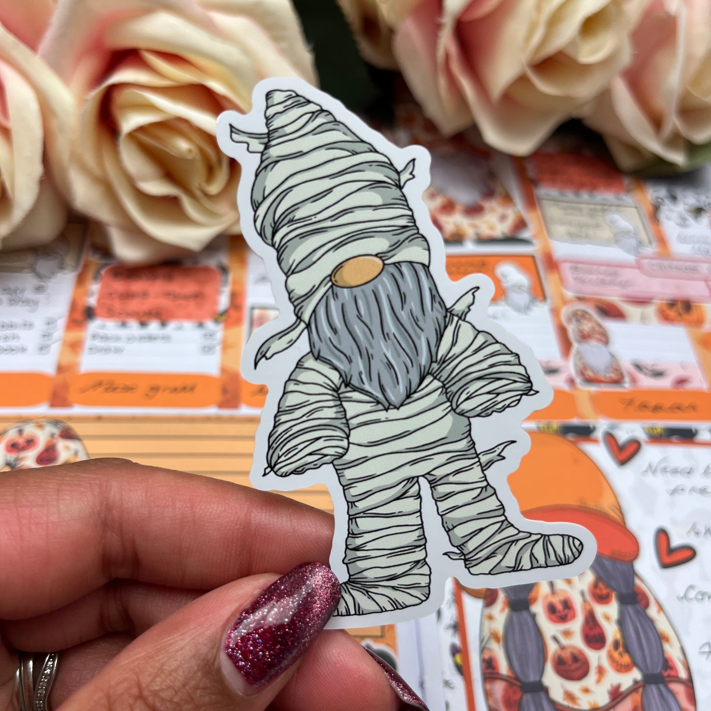 (0142) Mummy Halloween- vinyl sticker