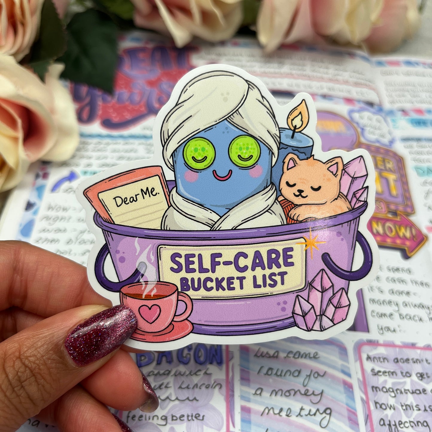 (0139) The Self Care Bucket List - vinyl sticker