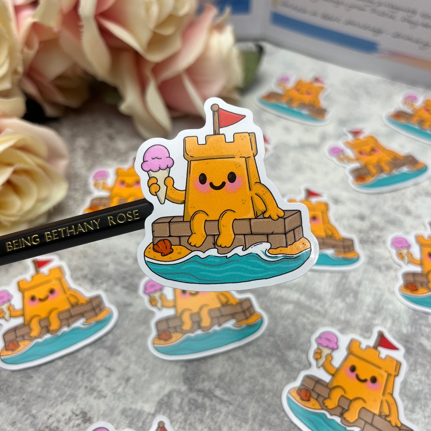 Sandcastle - vinyl sticker (LLU010)