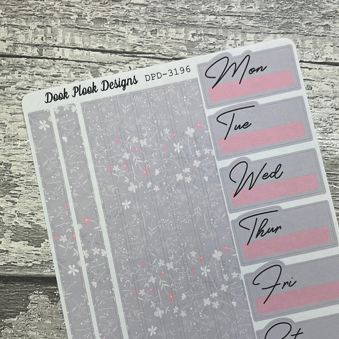 One sheet week planner stickers - Kendra (DPD3196)