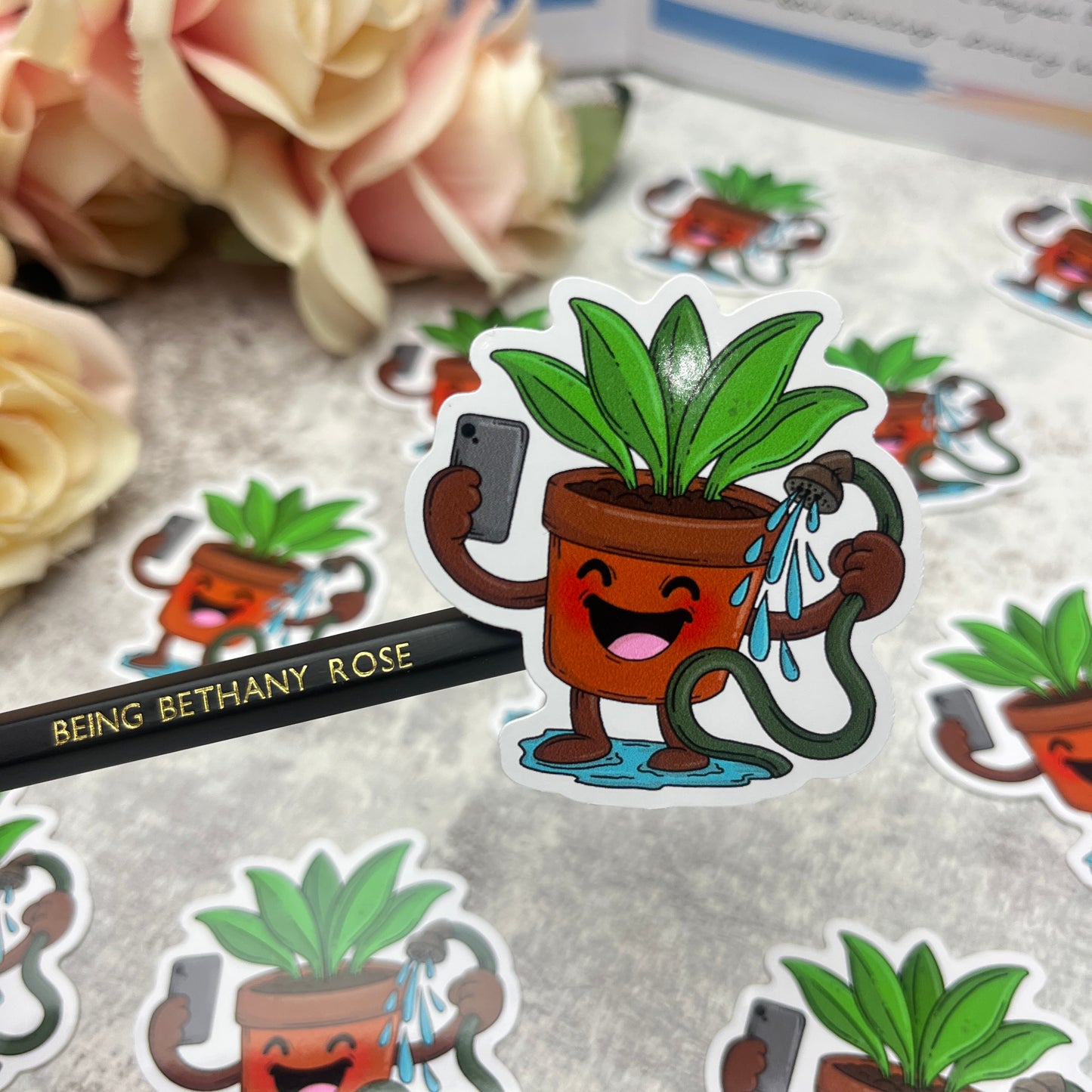 Plant Selfie - vinyl sticker (LLU007)
