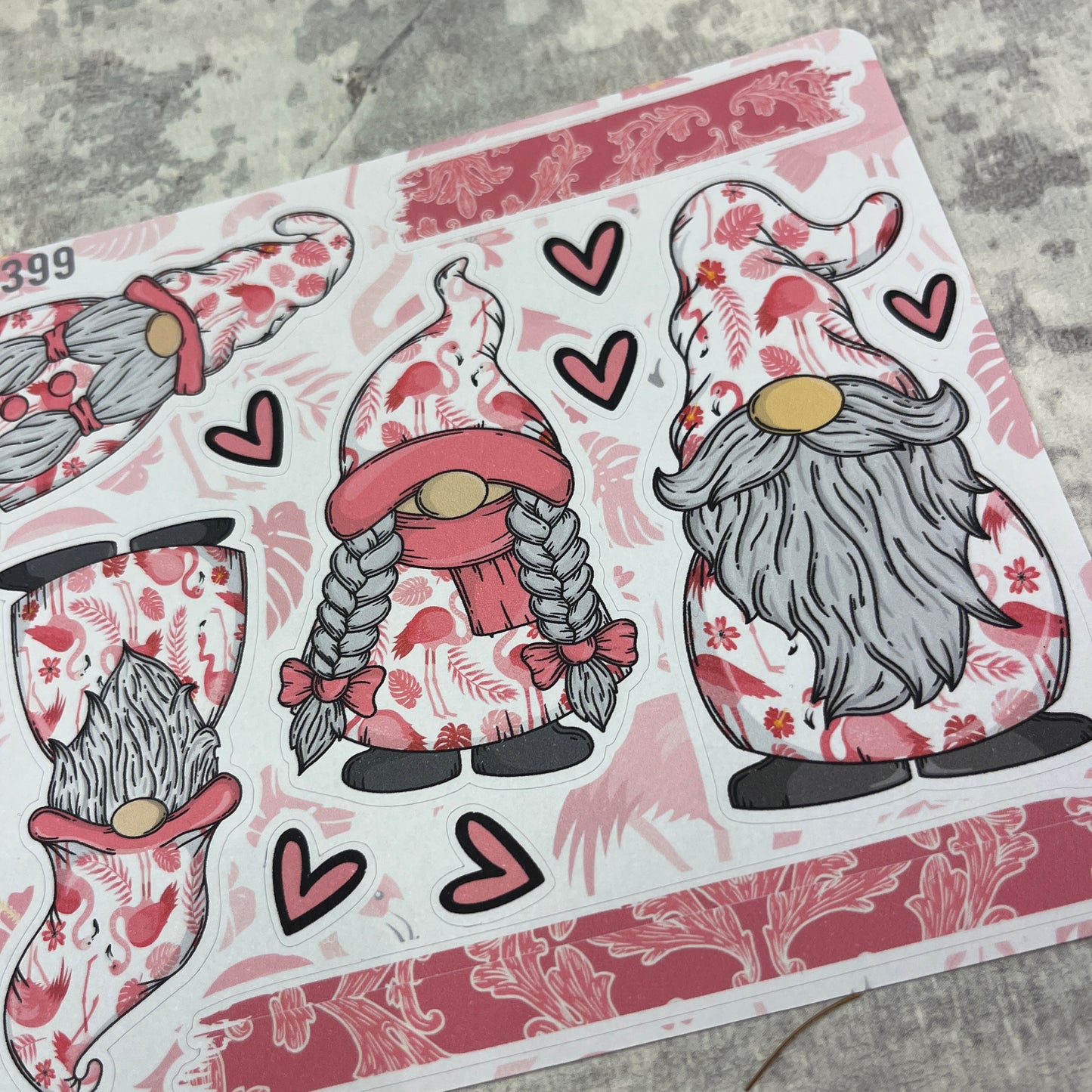 Frankie Flamingo Gonk Stickers (TGS0399)