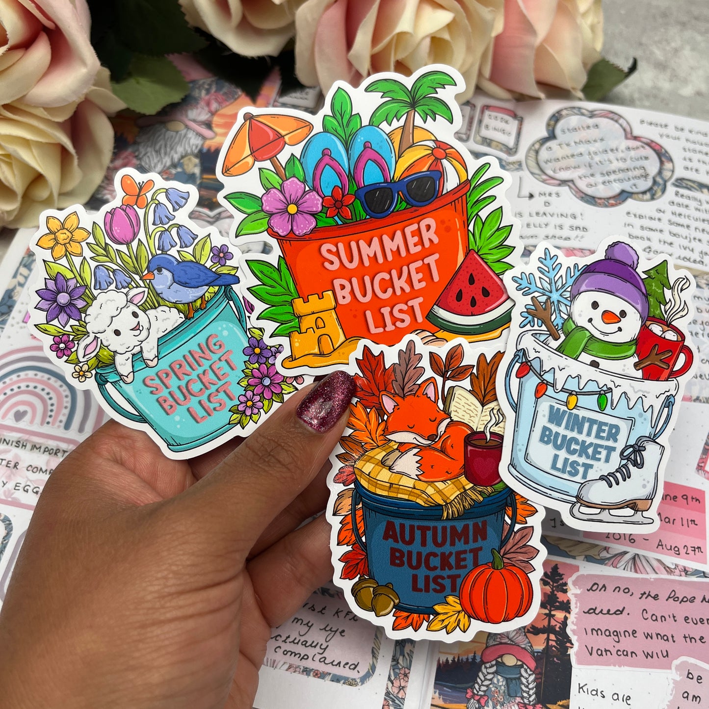 (0141) The Winter Bucket List - vinyl sticker