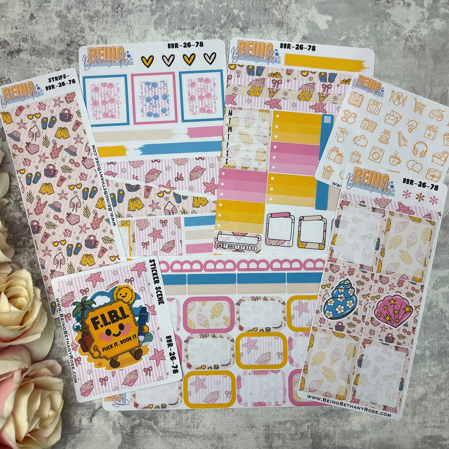 Fuck It. Book It sticker kit (KIT26078)