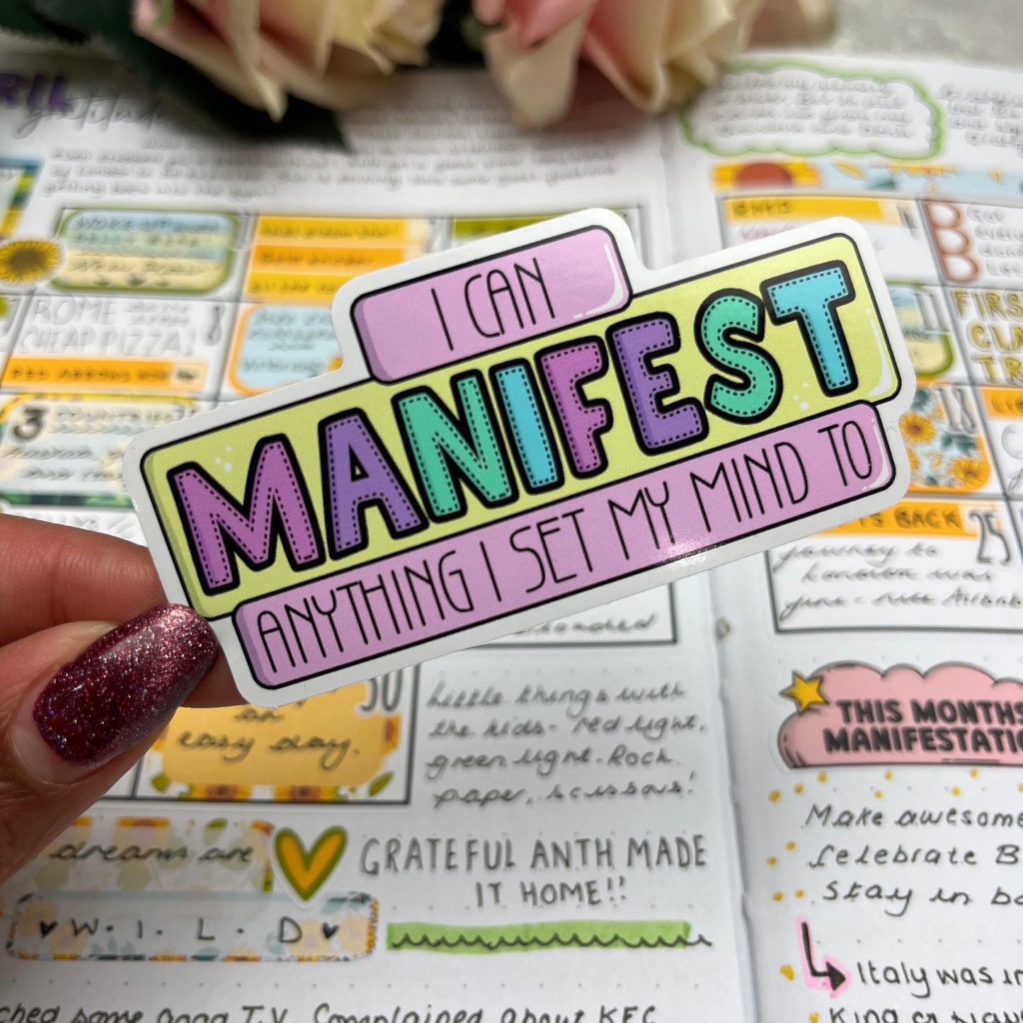 (0143) I can manifest anything - vinyl sticker