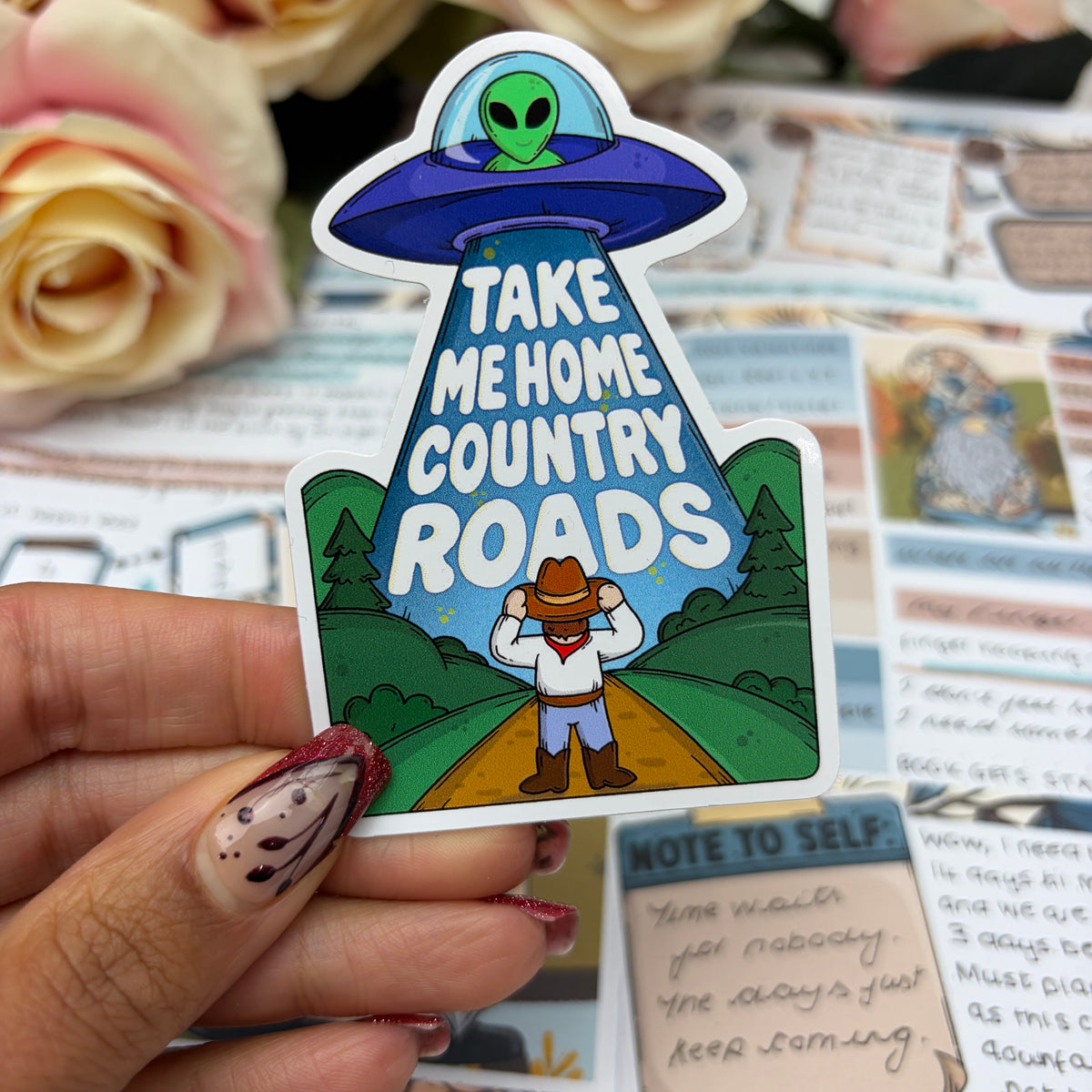 (174) Take me home country roads - vinyl sticker