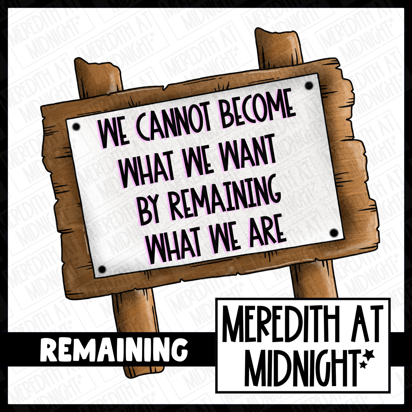 Remaining - Motivation / Mental Health - Quote Clipart