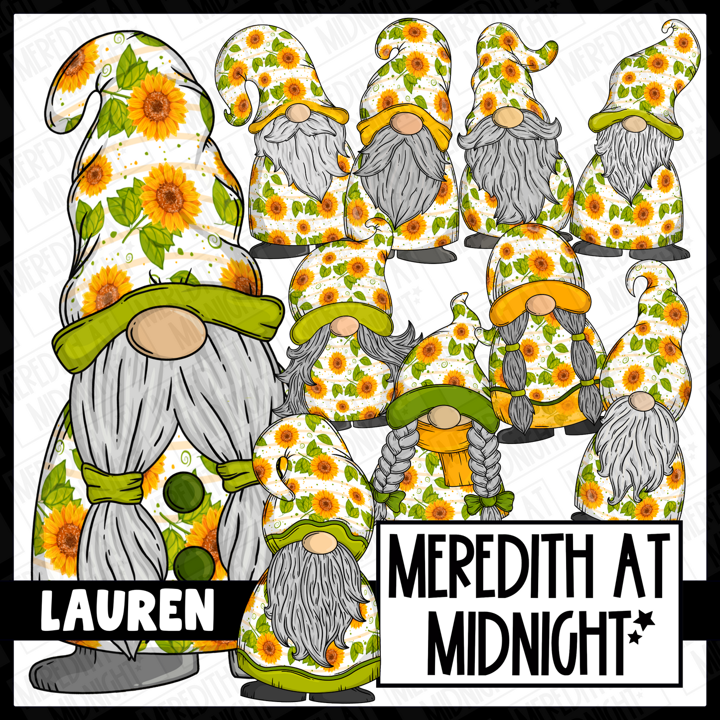 "Lauren" Gonk / Gnome Clipart / Digital Stickers *INSTANT DOWNLOAD* PNG files