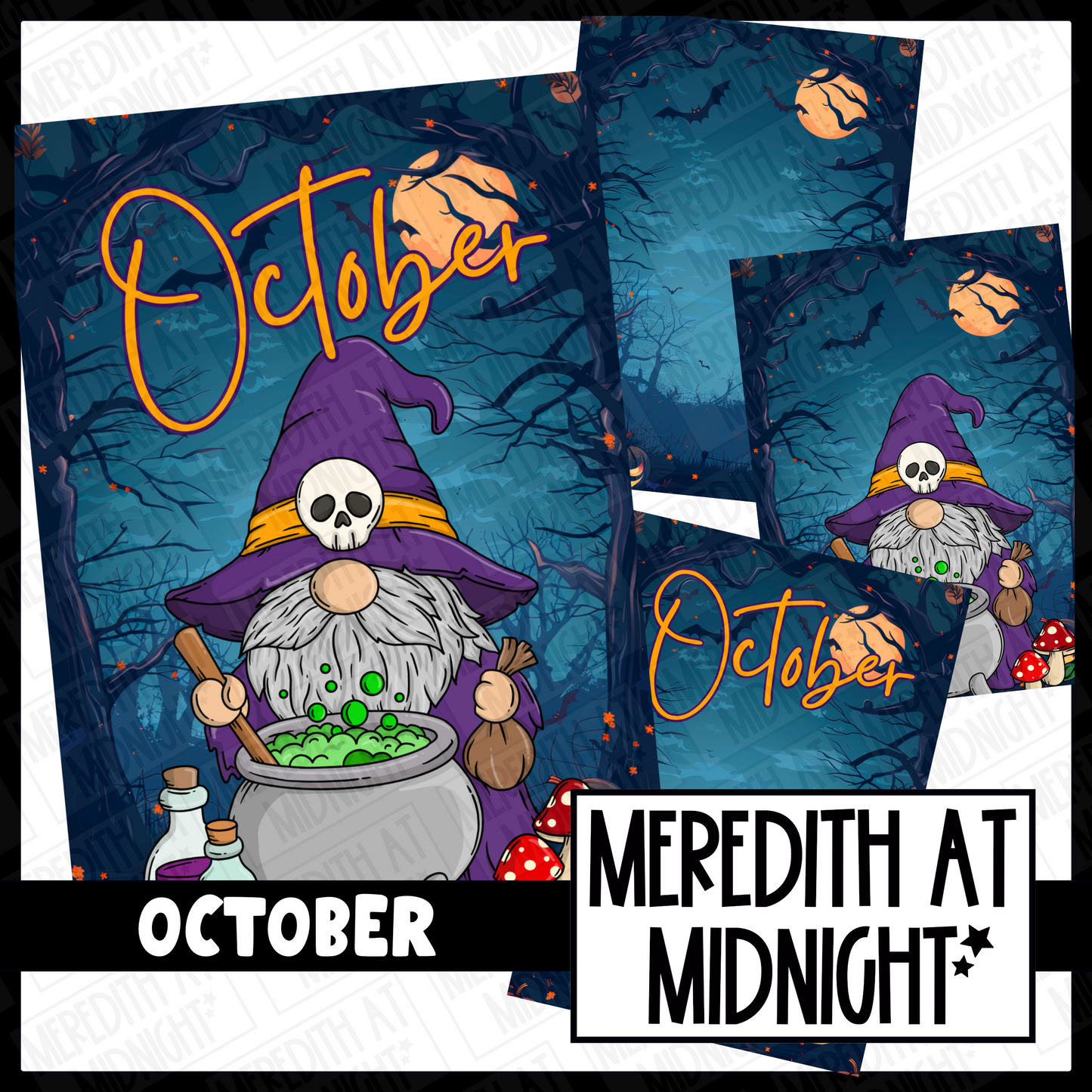 October Witches Brew Cover Page (25) - Clipart